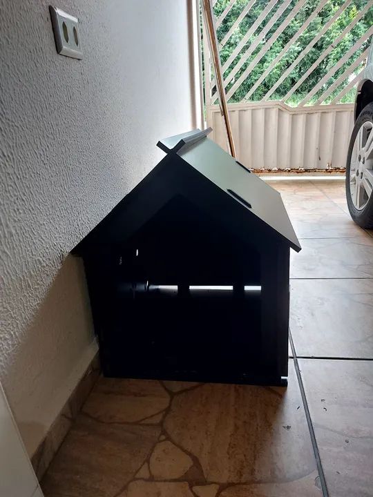 Casinha de Cachorros MDF preto