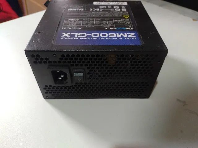  Fonte ATX Zalman 600W GLX Eficiência 87% PFC Ativo ZM600-GLX Aceito Troca - Foto 3