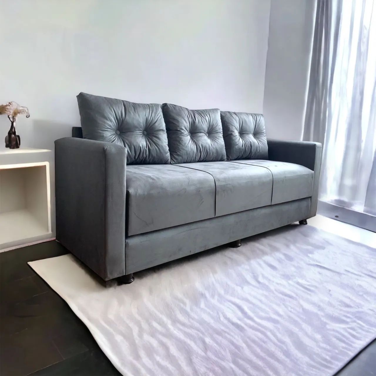 Sofá cama MUITO PRÁTICO, RESISTENTE E ÚTIL, Várias cores! Entrega rápida .  - Foto 5
