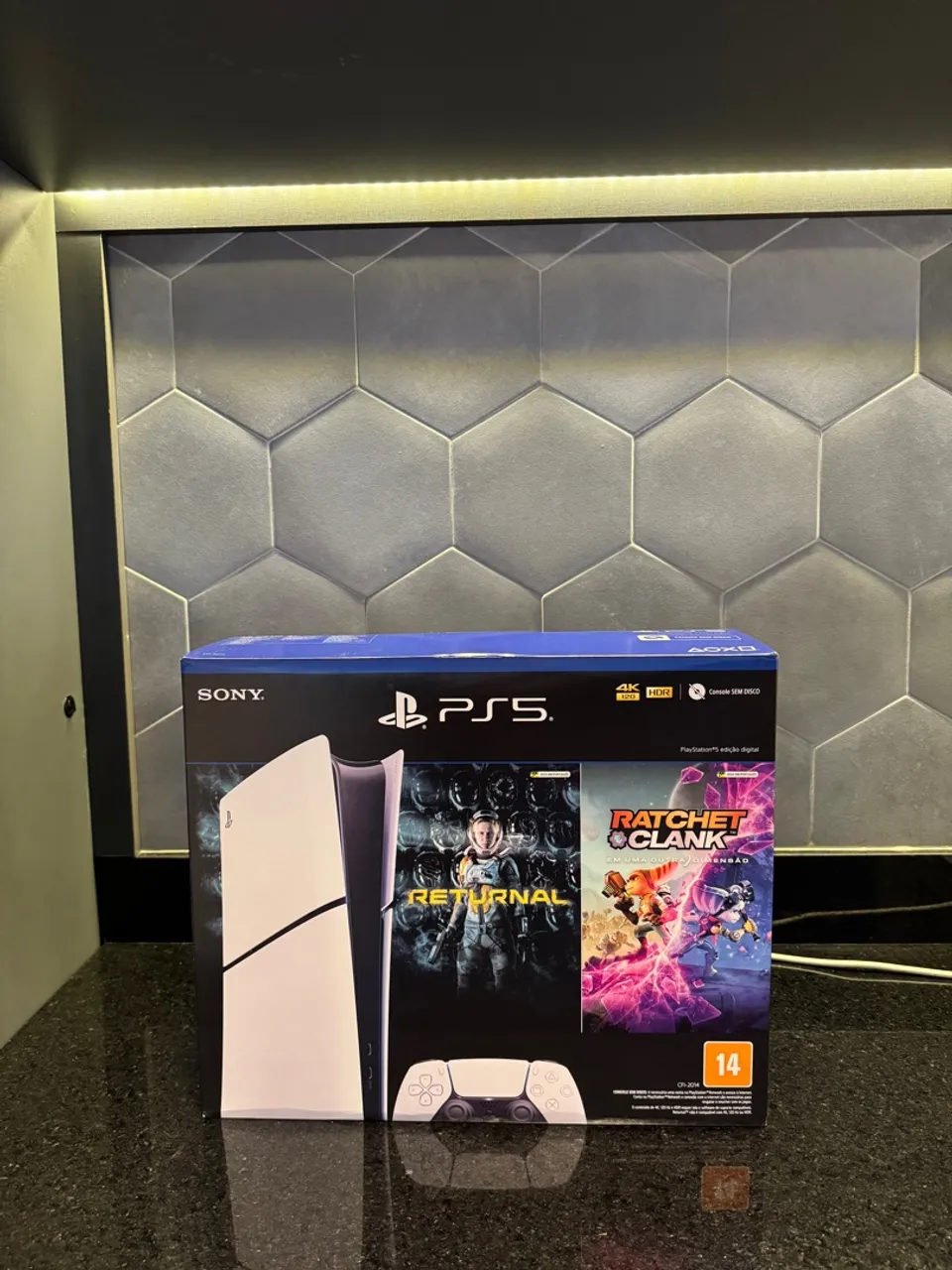 PlayStation 5 (PS5) com Jogos - Novo!