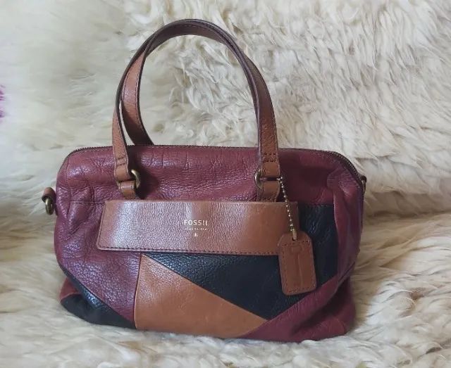 Bolsa de couro fossil