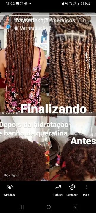 Tranças Box Braids 
