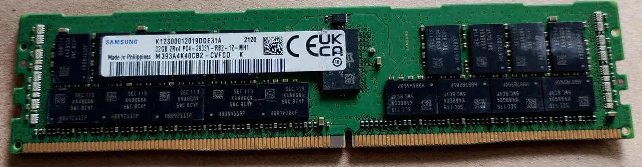 Memorias Servidor Samsung Mtec skhynix dell hp 32gb Pc4 2933y 2933