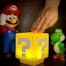 Luminárias Super Mario - Estrela e Bloco de Interrogação - Foto 2