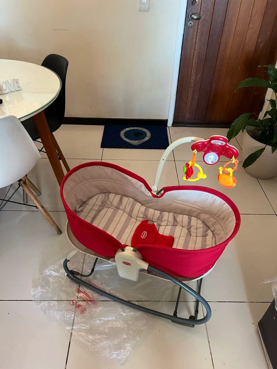 Moisés Ergonômico !  0/3 anos Bercinho Cadeirinha ! Toca vibra acende luzes ! Ac cartão  - Foto 5