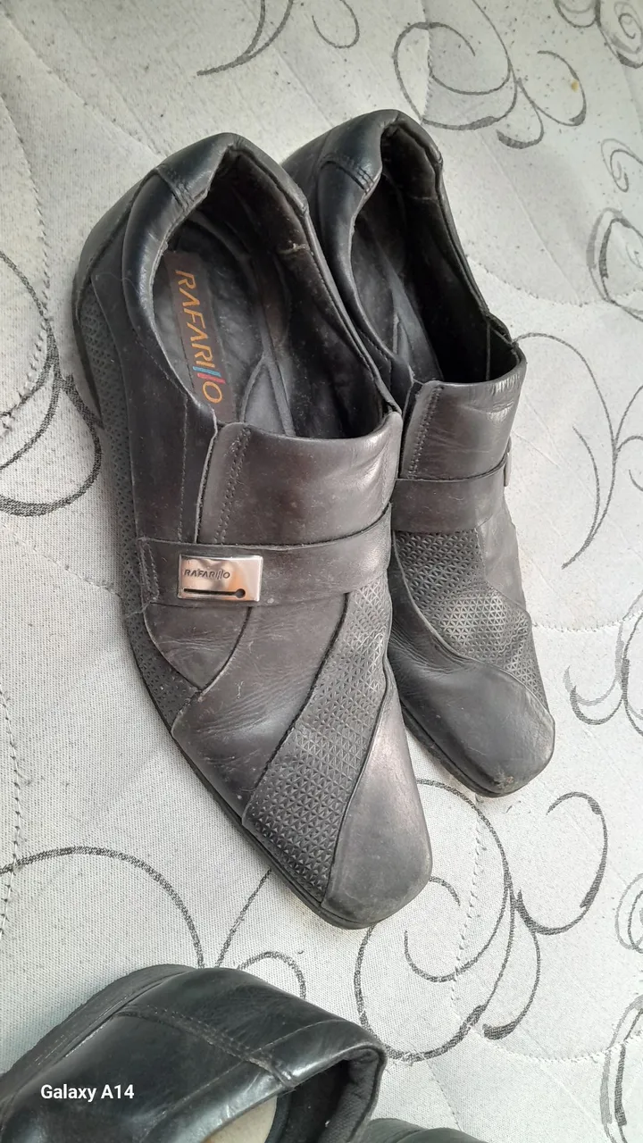 Sapatos Rafarillo Couro - Preto