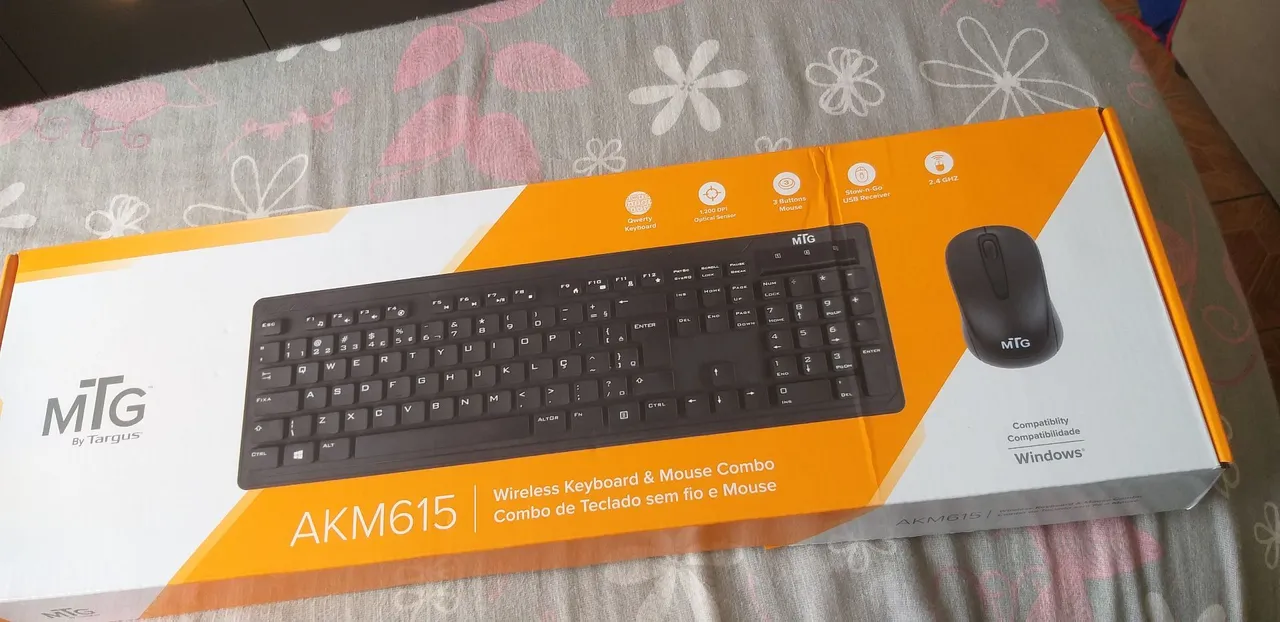 Teclado e Mouse Sem Fio MIG AKM615 - Novo