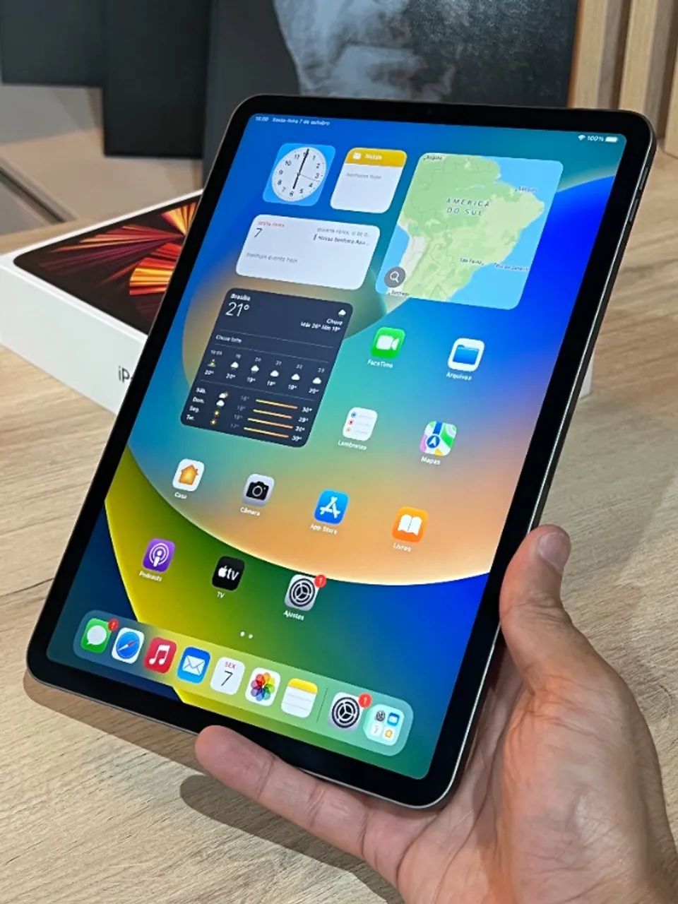 iPad Pro M1 128GB 3ª Geração 2021 11 Pol. - Com 90 dias de garantia! Até 12x no cartão!