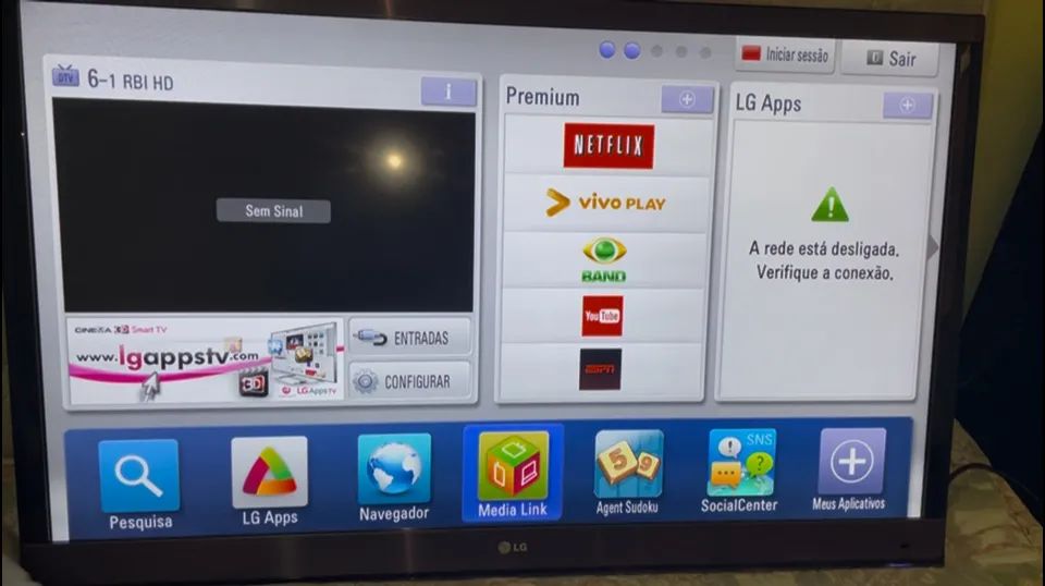 TV LG SMART FULL HD NOVA 47 POLEGADAS 