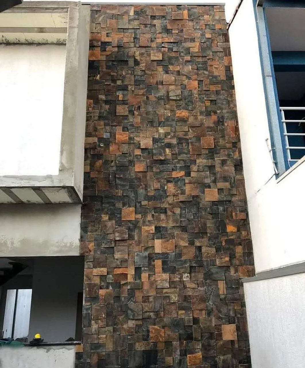 Revestimento de pedras naturais pedra ferro na plaquinha 30x30 