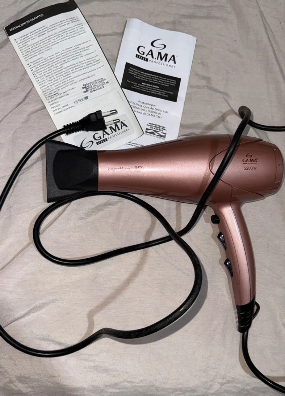 Hair Dryer Gama Titan Keratin Secador Hair Dryer Secadora Gama