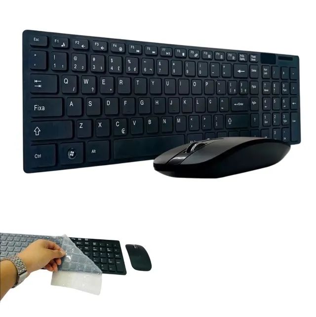 Kit Teclado E Mouse Sem Fio Wireless 