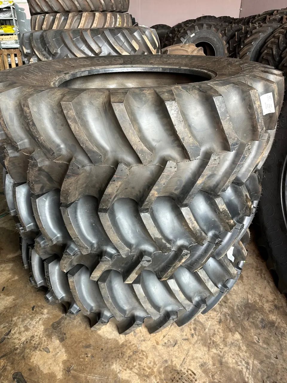 Pneus 18.4-34 FIRESTONE 12 lonas para Trator - NOVOS - Foto 4