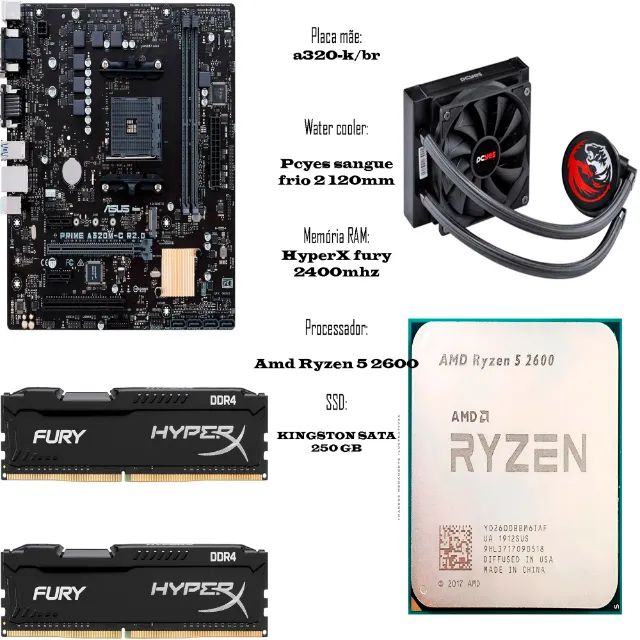 PC COMPLETO AMD RYZEN 5 2600