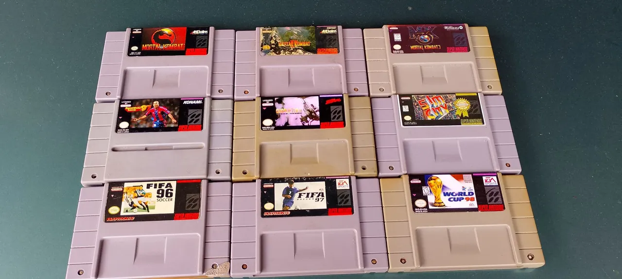 Lote de jogos Super Nintendo