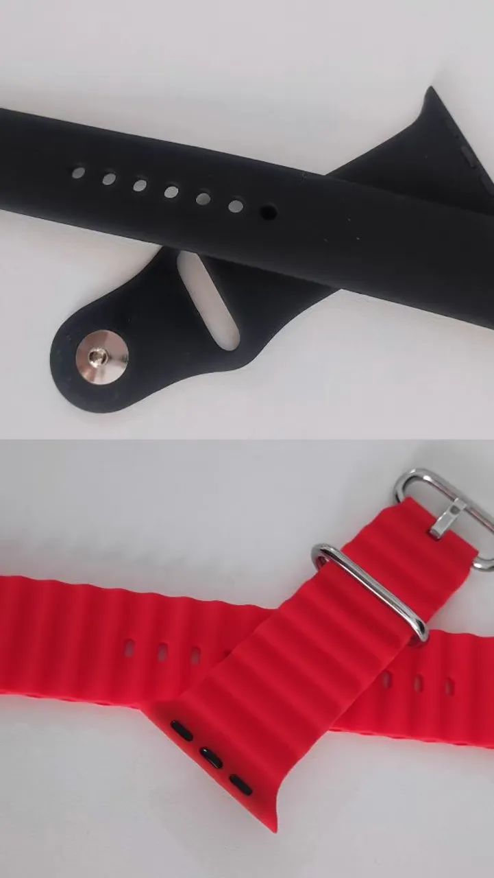 Pulseira Silicone Vermelha para Apple Watch