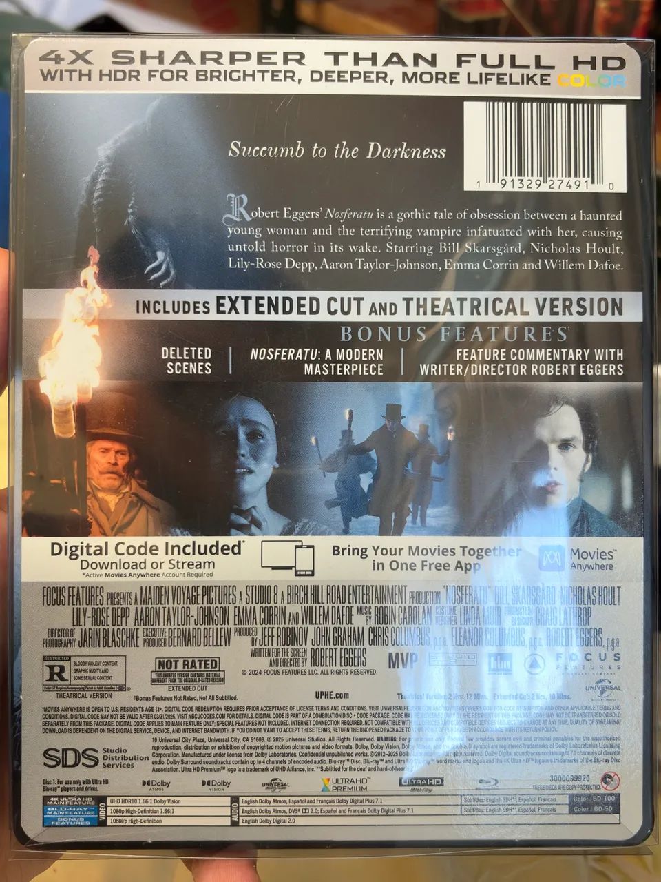 Nosferatu - Steelbook 4K UHD + Blu-ray [2025] - Foto 2