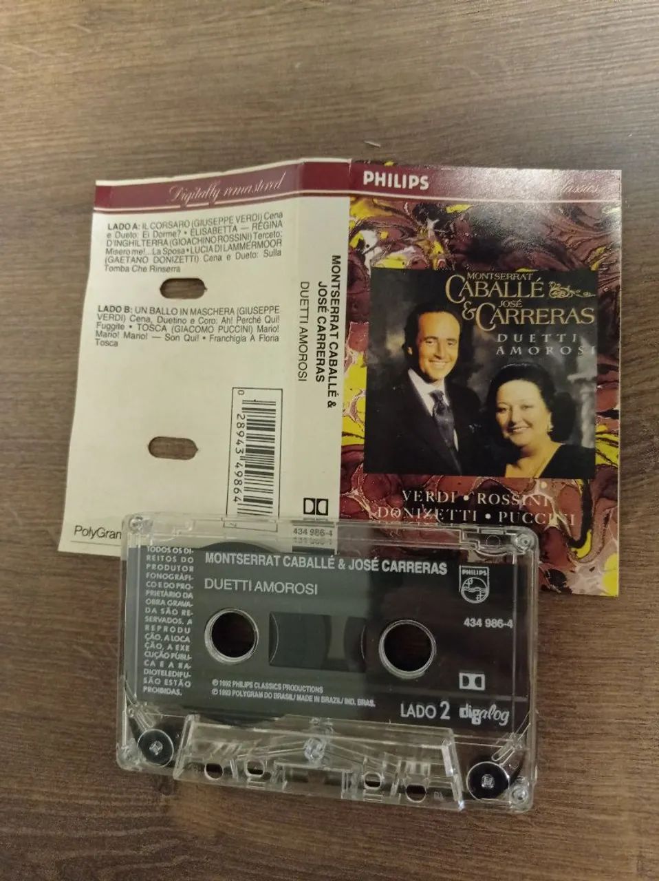 Fita K7 Duetti Amorosi - Caballe & Carreras - Foto 2