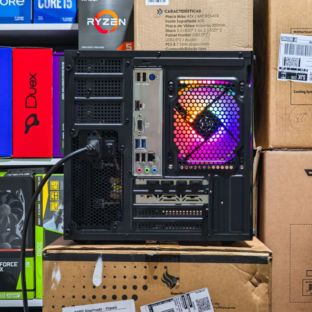 Pc gamer - Ryzen 5 5500 - 16gb ram - RX 6600 | Novo com 1 ano de garantia  - Foto 4