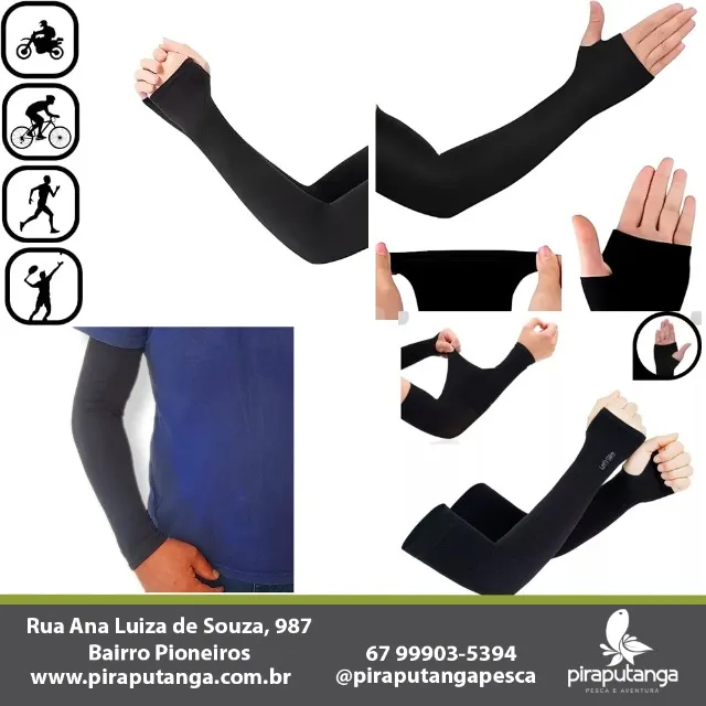 Par De Manguito Com Entrada Para Dedos Proteção Ideal Para Motociclistas, Ciclistas etc..