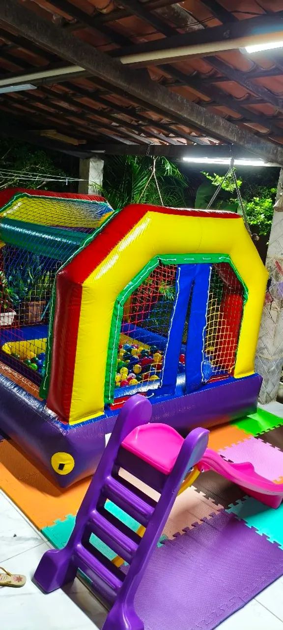 Cama elástica pula pula locação aluguel  - Foto 4