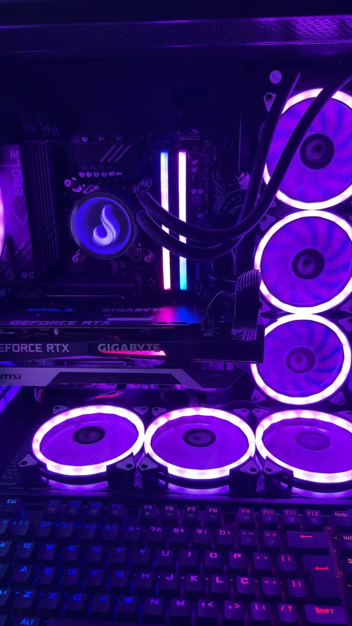 PC GAMER I9 14900K - 32 GB RAM DDR5 RGB - RTX 3070 Gigabyte - IMPECÁVEL  - Foto 2