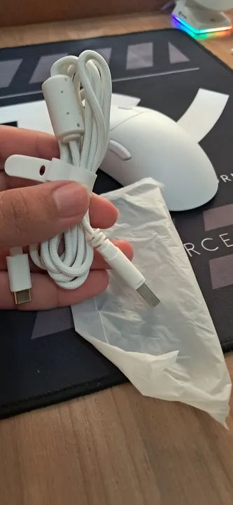 Mouse Gamer Attack Shark R1-MOUSE - WIRED+2.4G+BT5.2 - Branco - Foto 2