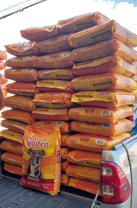 PROMOÇÃO IMPERDÍVEL WOLFEM 25KG SABOR CARNE  OMEGA 3 E 6 POR APENAS 150,00 - Foto 3