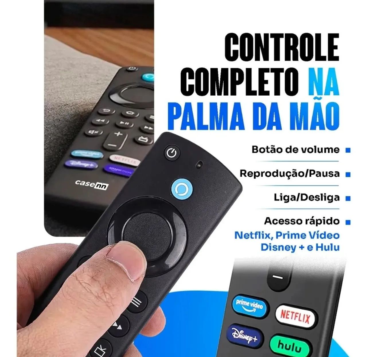 Controle Remoto Fire TV Alexa - com Volume e comando de Voz - Foto 3