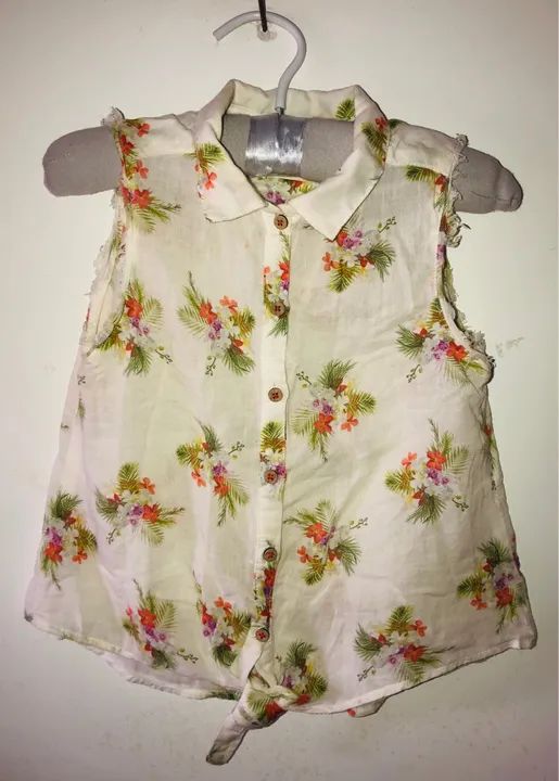 Blusa de amarrar menina tam 4/5 anos Zara - Foto 3