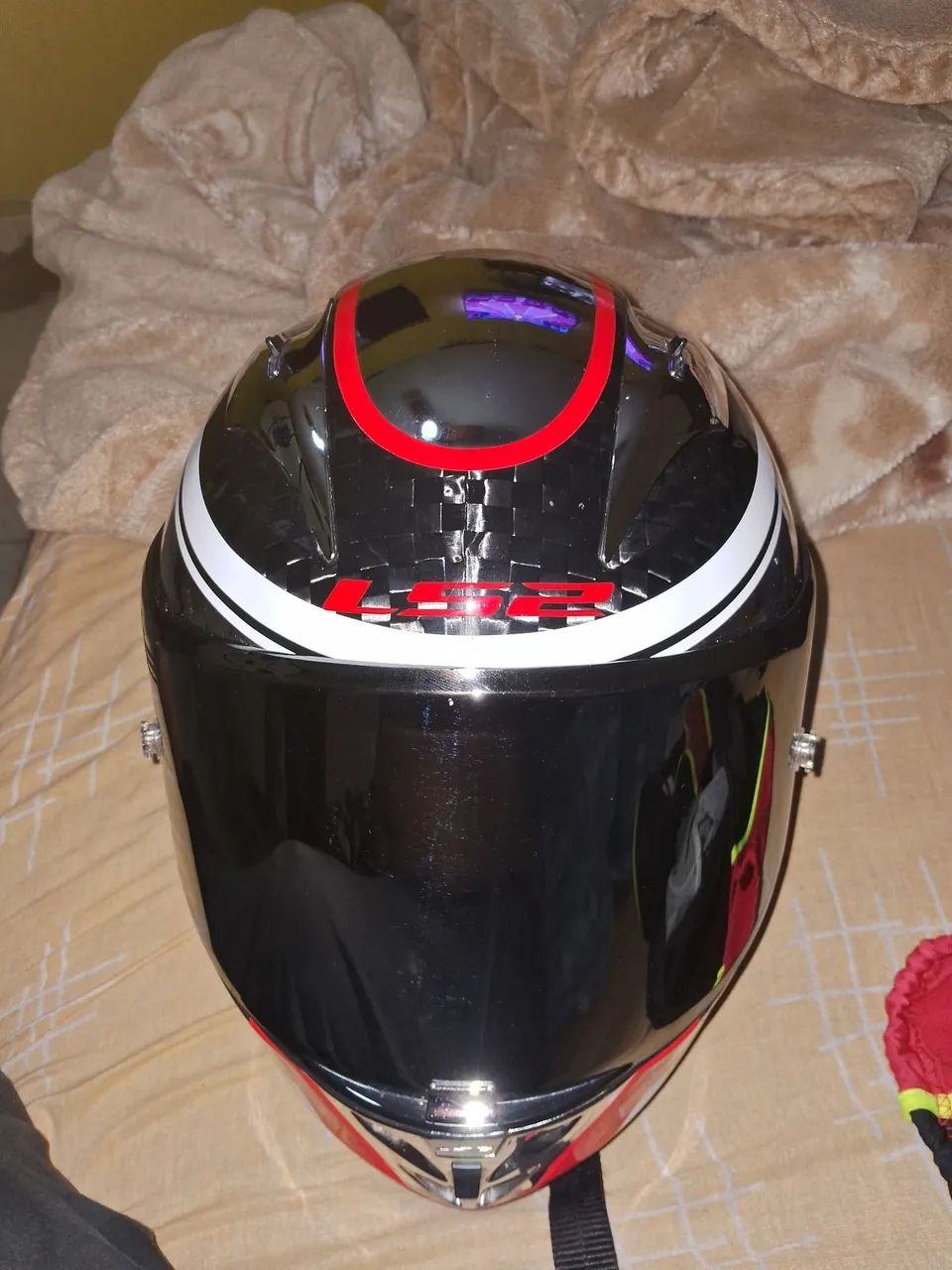 Capacete Ls2 Ff323 Arrow C Indy Chrome Carbono Autodromo - Foto 5