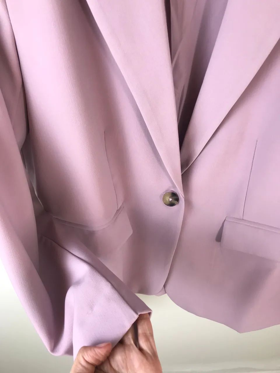 Blazer reto alongado roxo dzarm M (novo) - Foto 5