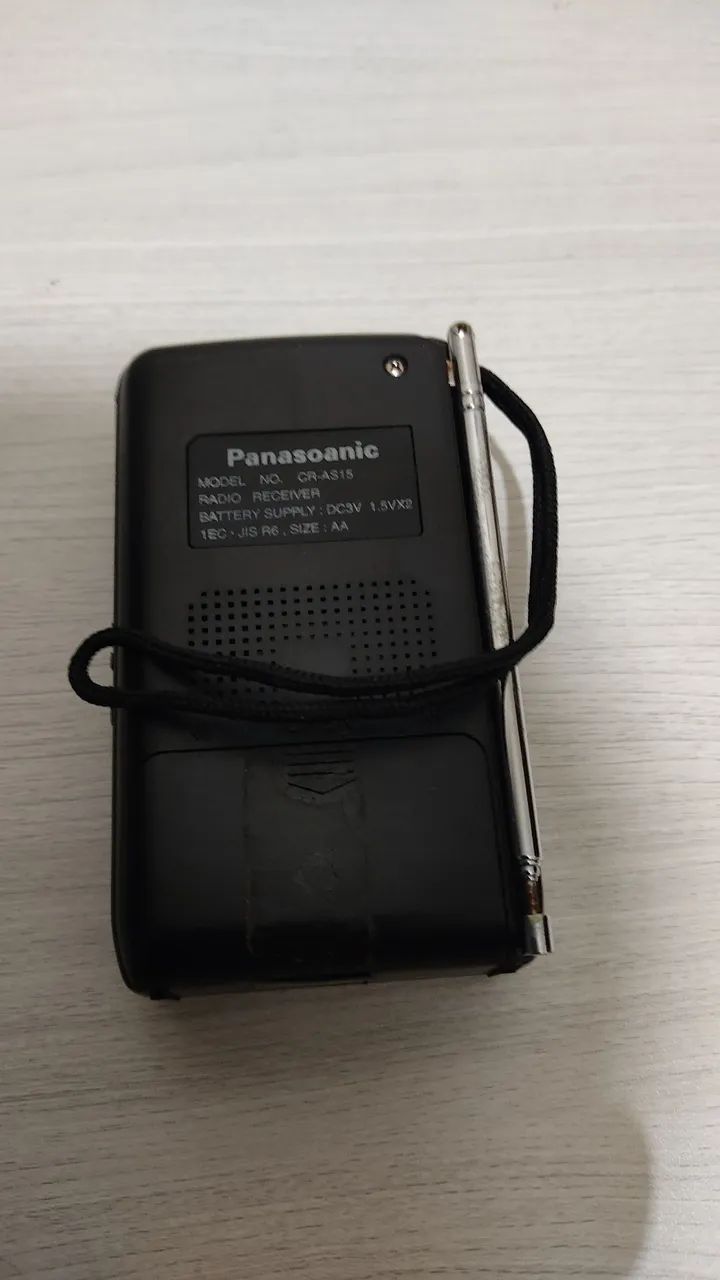 Rádio Portátil Panasonic CR-AS15 FM/AM Sem Teste R$ 40,00 - Foto 2