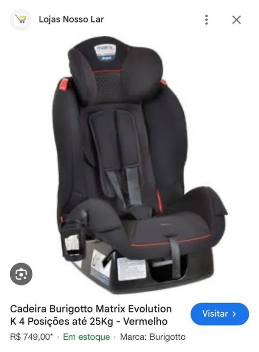 Cadeira para Auto Buriggoto  - Foto 6