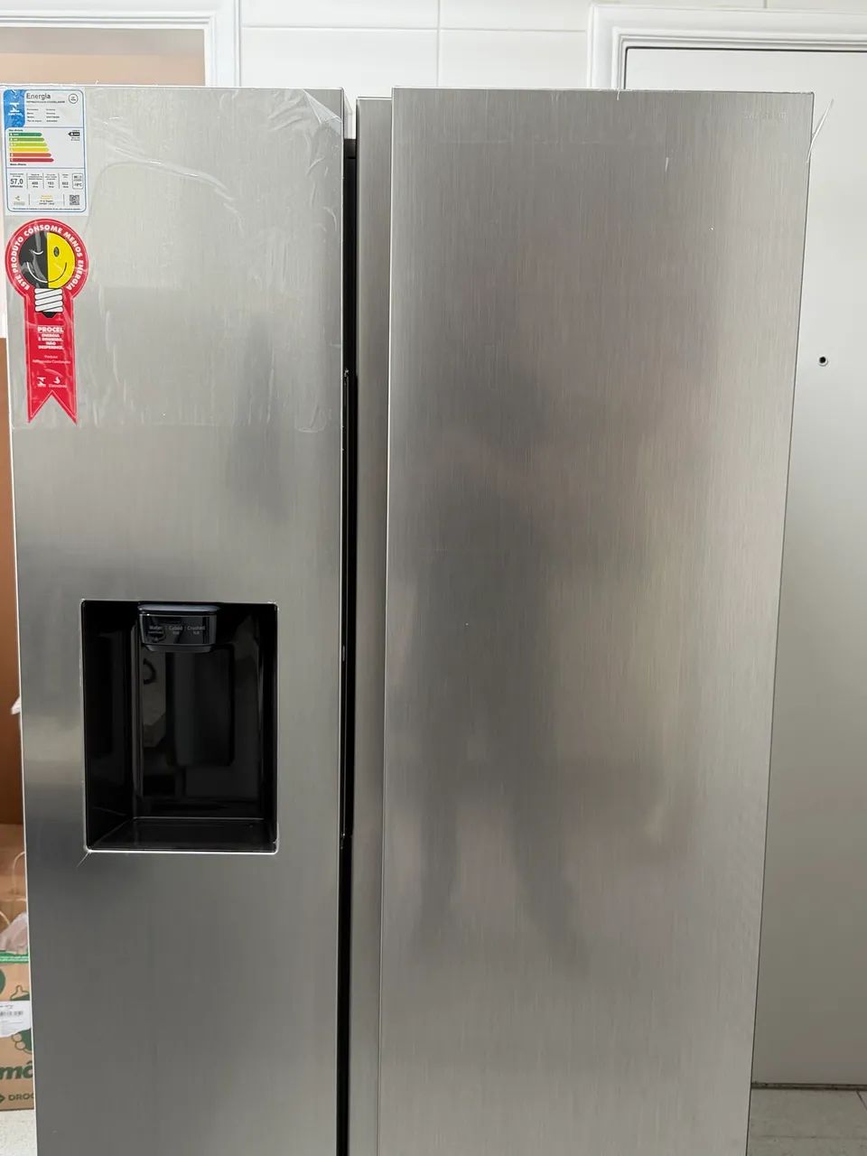 Nova Geladeira Samsung RS60 Side by Side 110V