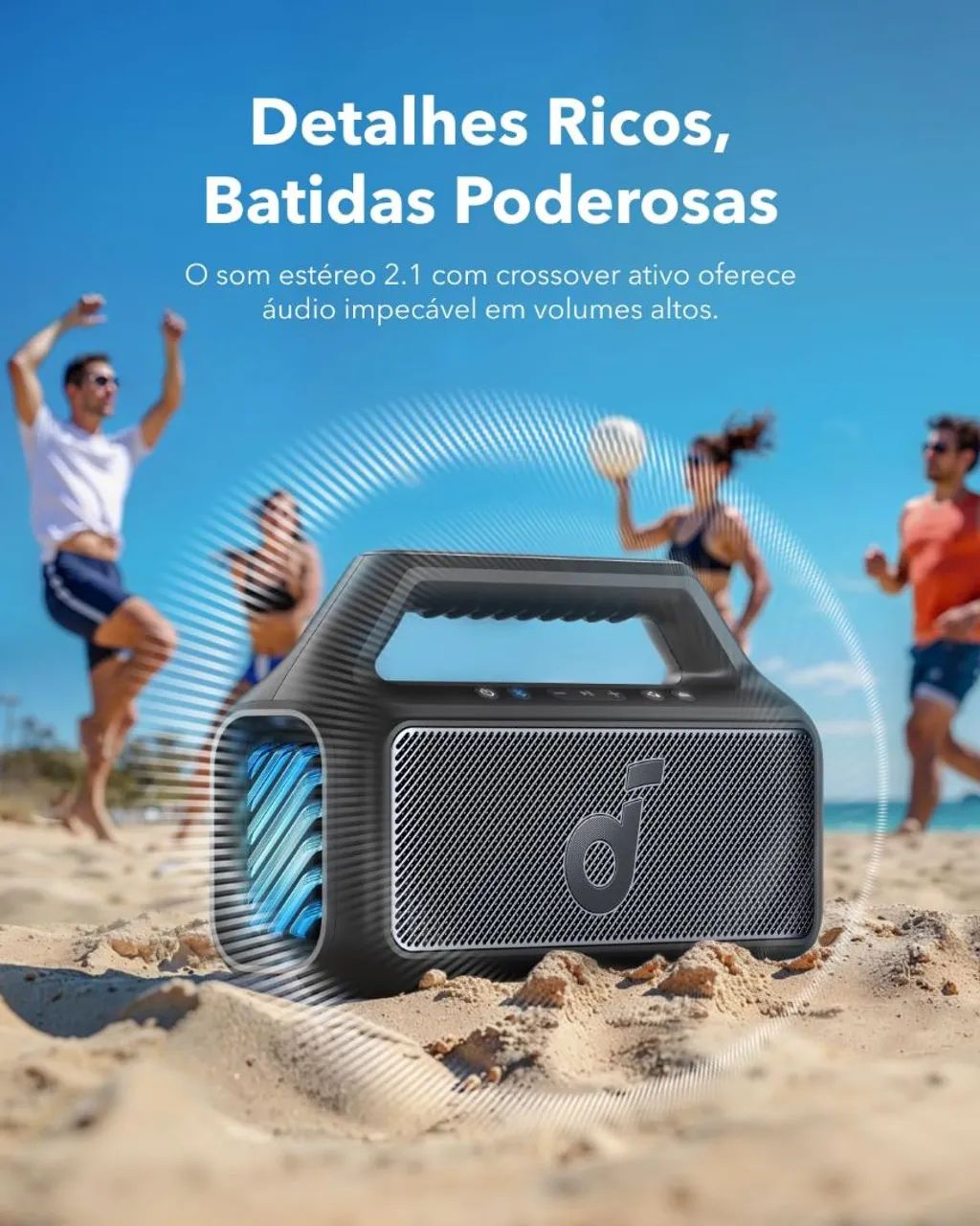 Caixa de Som Anker Soundcore Boom 2 - Foto 4