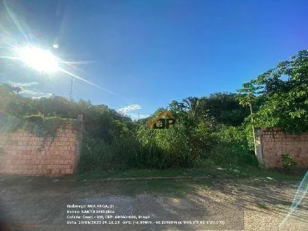 Terreno à venda, 7.596 m² por R$ 299.956 - Santa Efigenia - Coari/AM