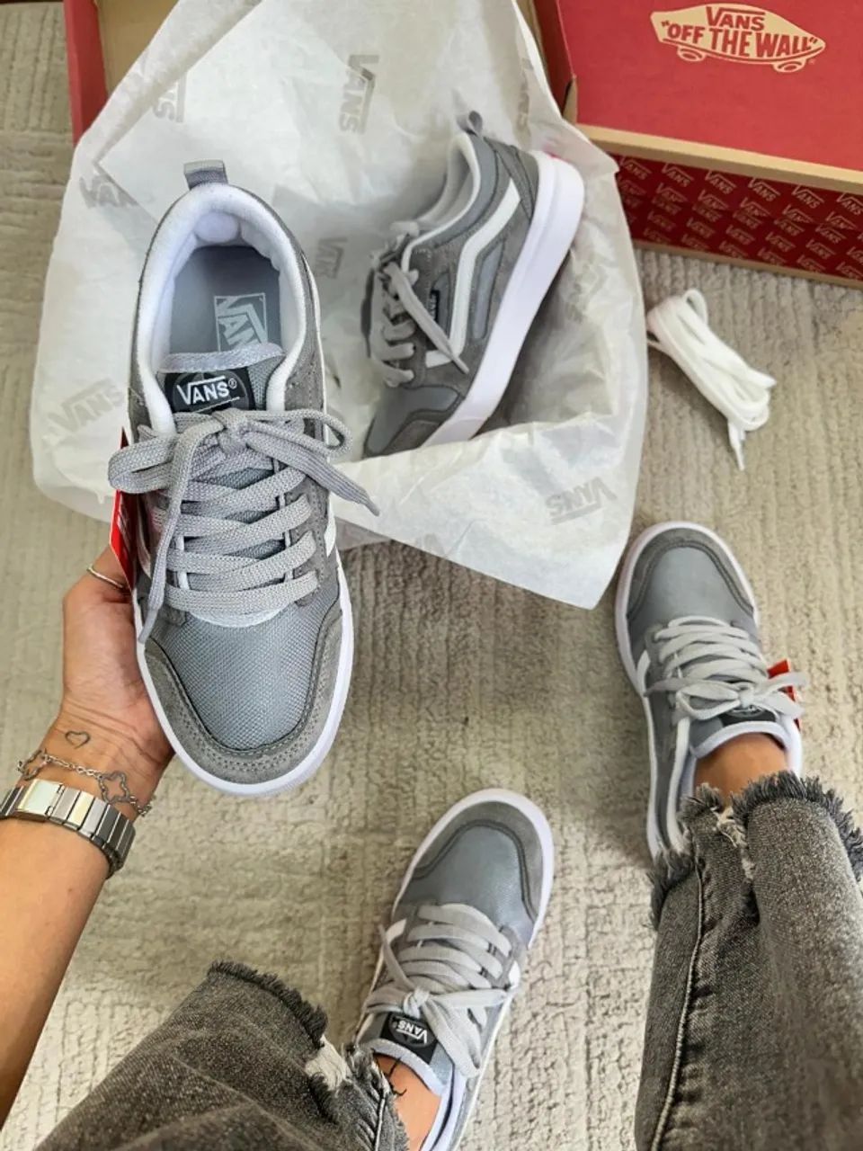 Tênis Vans Ultrarange 3D Cinza Unissex - Foto 4