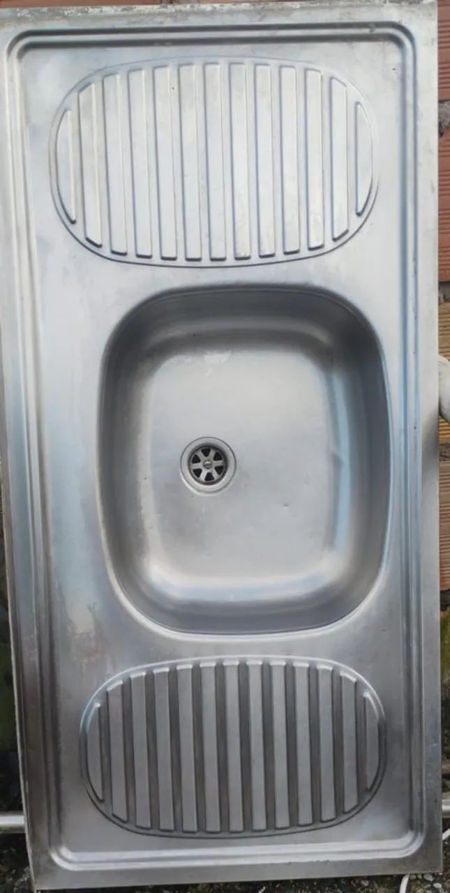 Pia de cozinha em aço inox