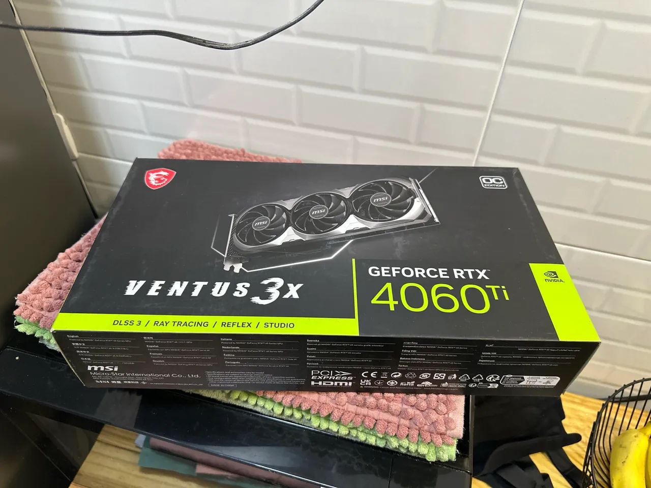 Placa de Vídeo MSI RTX 4060 Ti 8GB Ventus 3X - Impecável, Pouquíssimo Uso 