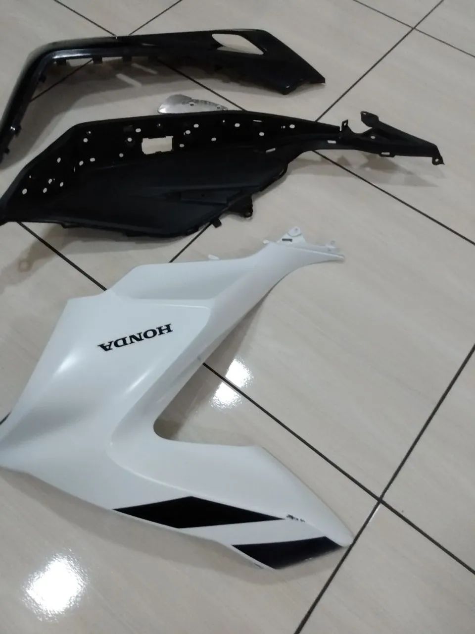 Carenagem Farol PCX 150 2022 Branco Sport Direita original Branco Fosco  - Foto 3