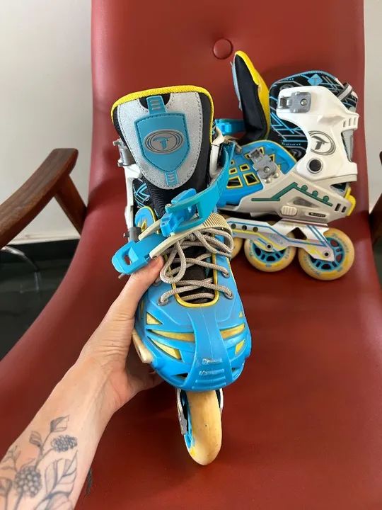 Patins Traxart-pouco uso - Foto 2