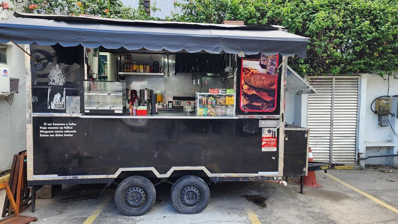 Food Truck Trailer Inox Completo