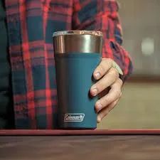 Copo Térmico com Tampa 600ml Azul Slate, verde Coleman - Foto 2