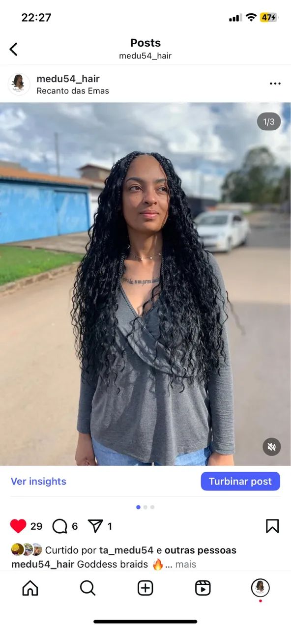 Tranças com cachos  - Foto 3