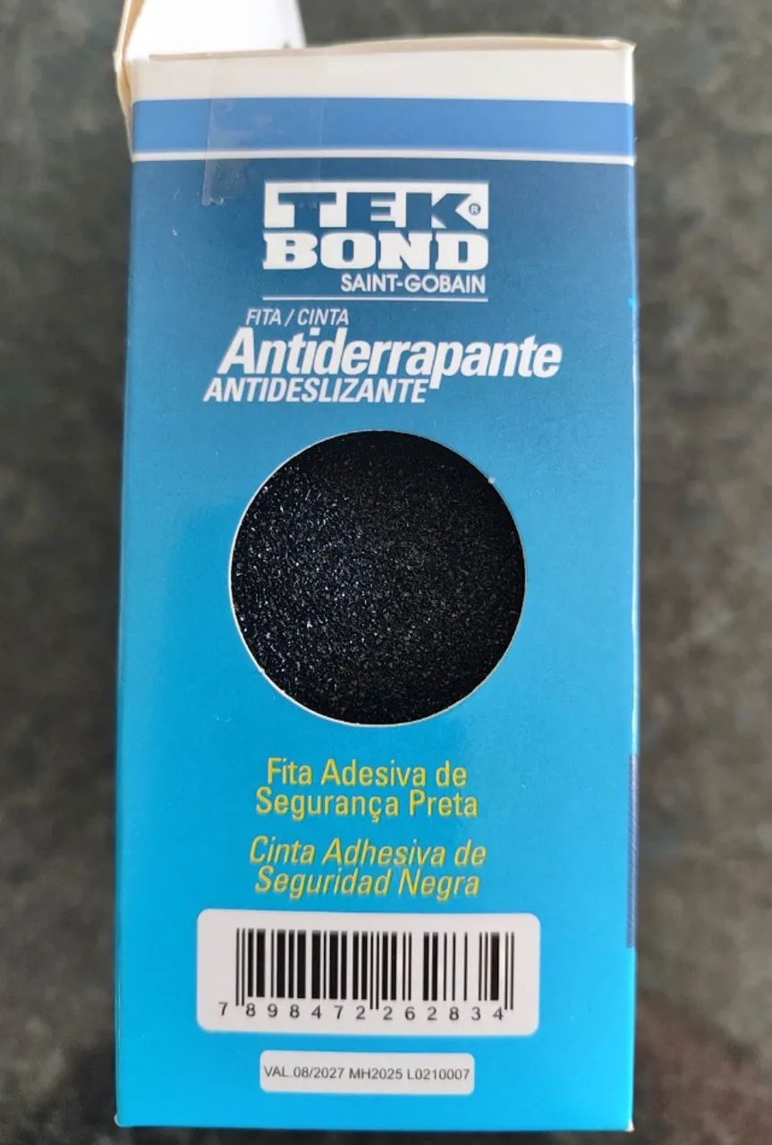 Fita Antiderrapante 4m Preta Tek Bond - Foto 3