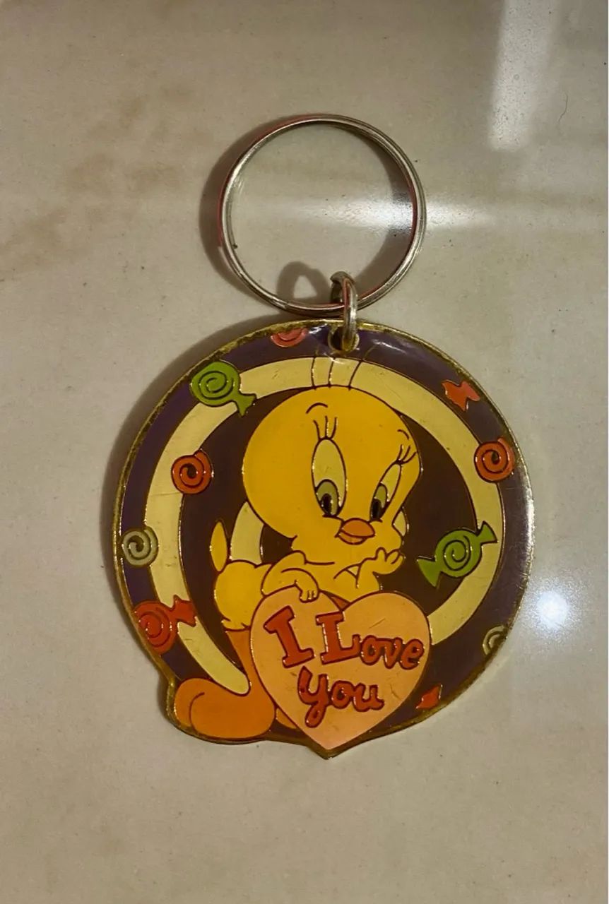 Chaveiro antigo Looney Tunes - Piupiu