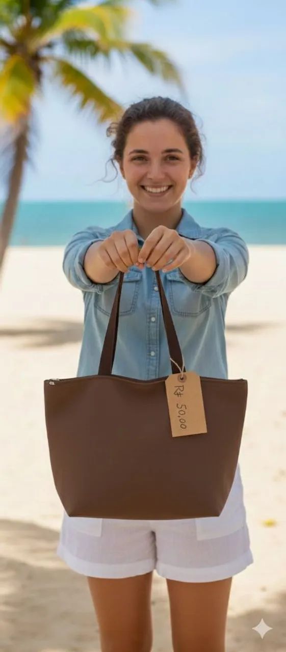 Bolsa artesanal produtos de qualidade 