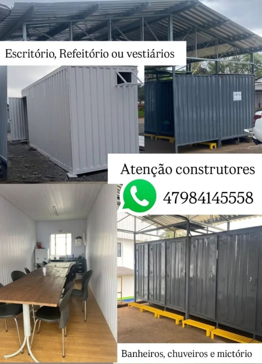Container desmontáveis refeitório e vestiários  - Foto 2