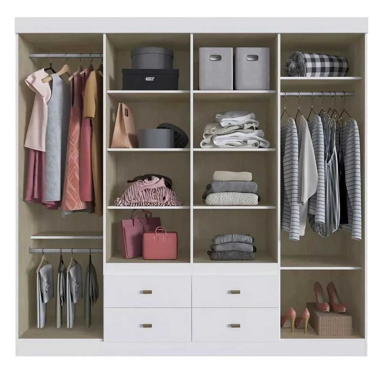Guarda Roupa para Casal Oferta Imperdível MDF 8 Portas - Entregamos - Foto 2